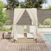 vidaXL Transat double R&eacute;glable Beige 205 x 129 x 200 cm polyrotin