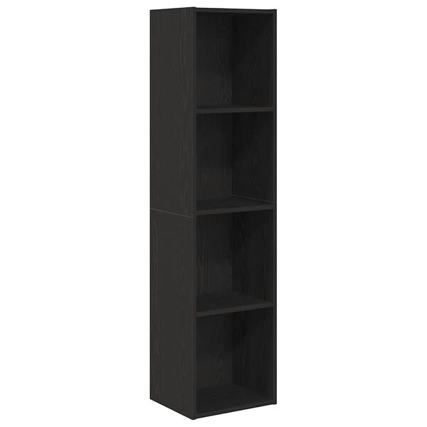 vidaXL Biblioth&egrave;que Ch&ecirc;ne noir 143 x 30 x 36 cm Bois d'ing&eacute;nierie