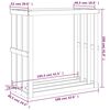 vidaXL Porte-bûches d’extérieur 108x52x106 cm Bois massif de pin
