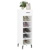 vidaXL Armoire à chaussures blanc 30x35x105 cm bois d'ingénierie