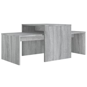 vidaXL Ensemble table basse Sonoma gris 100x48x40 cm Bois d'ing&eacute;nierie