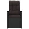 vidaXL Chaises de jardin inclinables coussins lot de 2 Résine tressée