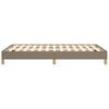 vidaXL Cadre de lit sans matelas taupe 120x190 cm tissu