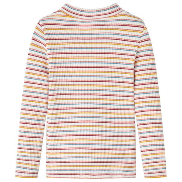 T-shirt enfants manches longues faux col roul&eacute; &eacute;cru 104