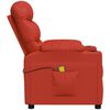 vidaXL Fauteuil de massage Rouge Similicuir