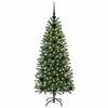 vidaXL Sapin de No&euml;l artificiel avec 150 LED Vert 120 cm PE et PVC