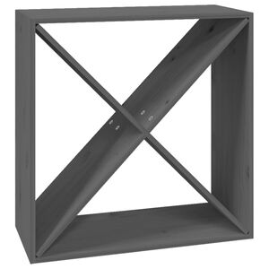 vidaXL Armoire &agrave; vin Gris 62x25x62 cm Bois de pin massif