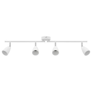 vidaXL Spot de plafond Blanc 70 x 12,5 x 10,5 cm M&eacute;tal