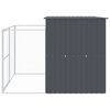 vidaXL Niche pour chien avec cour anthracite 214x253x181 cm