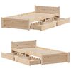 vidaXL Cadre de lit sans matelas 90x200 cm bois de pin massif