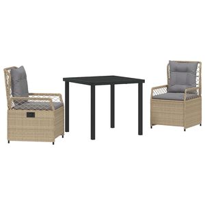 vidaXL Ensemble de salle &agrave; manger pour jardin 3 pcs