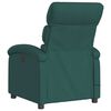 vidaXL Fauteuil de massage inclinable Vert fonc&eacute; Tissu
