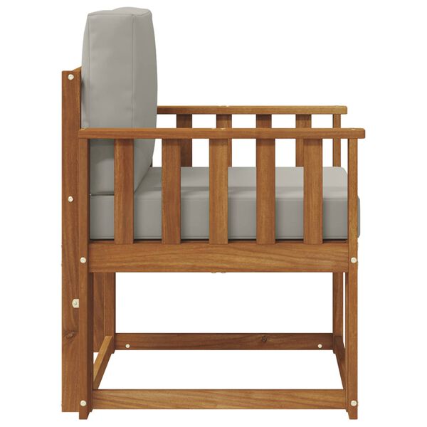 vidaXL Canap&eacute; d&rsquo;ext&eacute;rieur Bois d'acacia massif et polyester