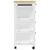 vidaXL Chariot de cuisine MONZA 84x40x88,5 cm bois massif de pin