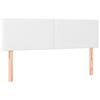 vidaXL Sommier &agrave; lattes de lit avec matelas Blanc 140x190cm Similicuir