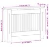 vidaXL Cache-Radiateur Blanc brillant 112 x 19 x 81,5 cm
