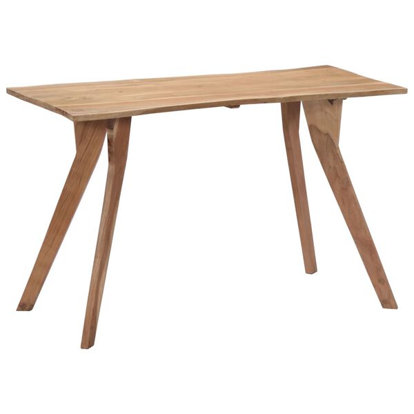 vidaXL Table de salle &agrave; manger 120x58x76 cm Bois d'acacia solide