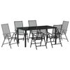 vidaXL Ensemble de salle &agrave; manger pour jardin 7 pc Anthracite