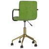 vidaXL Chaises pivotantes &agrave; manger lot de 4 vert clair velours