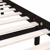 vidaXL Cadre de lit sans matelas noir bois massif 140x200 cm