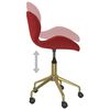 vidaXL Chaise pivotante de salle &agrave; manger Rouge bordeaux Velours