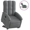 vidaXL Fauteuil inclinable &eacute;lectrique gris fonc&eacute; tissu