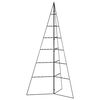 vidaXL Arbre de No&euml;l en m&eacute;tal pour d&eacute;coration noir 140 cm
