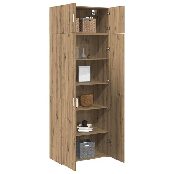vidaXL Armoire de rangement 3 pcs Ch&ecirc;ne artisanal