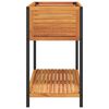 vidaXL Jardini&egrave;re et &eacute;tag&egrave;re 110x45x80cm bois massif d'acacia et acier