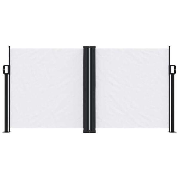 vidaXL Auvent lat&eacute;ral r&eacute;tractable blanc 120x1000 cm