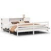 vidaXL Lit biblioth&egrave;que sans matelas blanc 180x200 cm bois pin massif