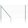vidaXL Cl&ocirc;ture Euro avec des Pointes 10 x 1 m Acier recouvert de PVC