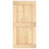 vidaXL Porte NARVIK Naturel 100 x 210 cm Bois de pin massif