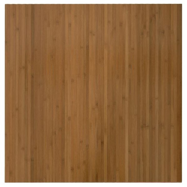 vidaXL Tapis rectangulaire marron 100x100 cm bambou