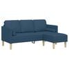 vidaXL Ensemble de Canap&eacute;s avec coussin Bleu Polyester