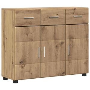 vidaXL Buffet avec &eacute;tag&egrave;re FLORIN Ch&ecirc;ne artisanal 88,5 x 30,5 x 73 cm