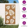 vidaXL D&eacute;coration murale jardin 105x55 cm acier corten design feuille