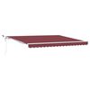 vidaXL Auvent r&eacute;tractable automatique avec LED bordeaux 400x300 cm