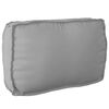 vidaXL Set de coussins de palette 2 pcs Gris Tissu Oxford