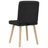 vidaXL Chaises &agrave; manger lot de 2 noir tissu