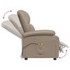 vidaXL Fauteuil de massage &eacute;lectrique Cappuccino Similicuir