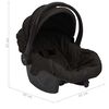 vidaXL Poussette pour bébé 3-en-1 Anthracite et noir Acier