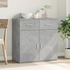 vidaXL Buffet gris b&eacute;ton 79x38x80 cm bois d'ing&eacute;nierie