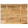 vidaXL Dessus de table bord vivant 70x60x3,8 cm bois de manguier brut