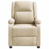 vidaXL Fauteuil de massage Crème Tissu