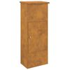 vidaXL Bo&icirc;te de d&eacute;p&ocirc;t de colis avec porte Rouill&eacute; 44,5 x 29 x 110,5 cm