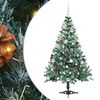 vidaXL Sapin de No&euml;l artificiel avec 150 LED Vert 150 cm PVC et Acier