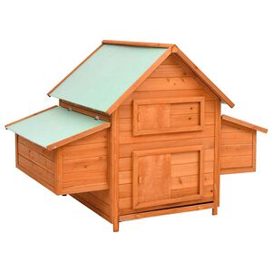 vidaXL Poulailler 150x96x110 cm Bois de sapin massif