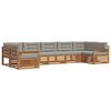 vidaXL Ensemble de canap&eacute;s d'ext&eacute;rieur 7 pcs Gris Naturel et Clair