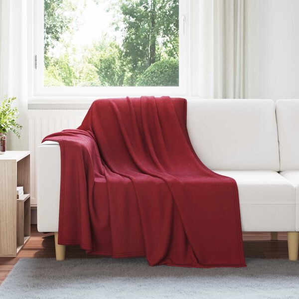 vidaXL Couvertures &agrave; jeter 24 pcs Rouge Bordeaux 200 x 150 cm Toison